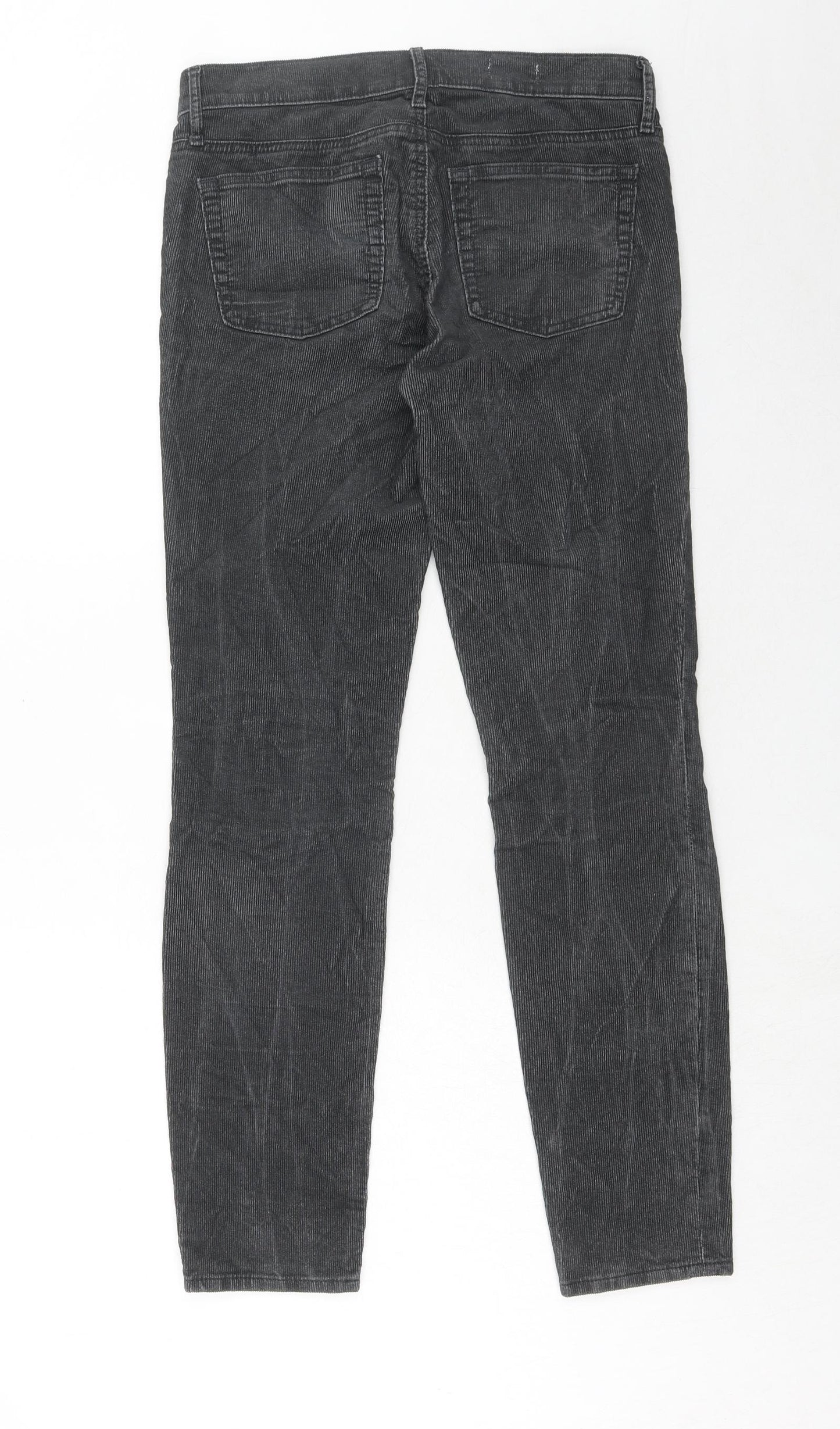 Gap Womens Grey Cotton Trousers Size 26 in Regular Zip