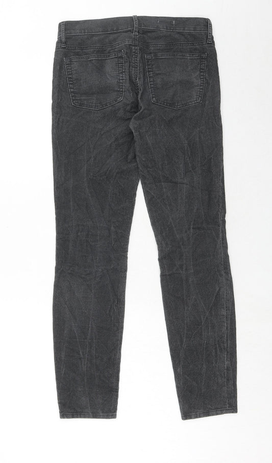 Gap Womens Grey Cotton Trousers Size 26 in Regular Zip