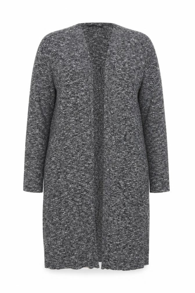 Select Womens Grey V-Neck Polyester Cardigan Jumper Size 14
