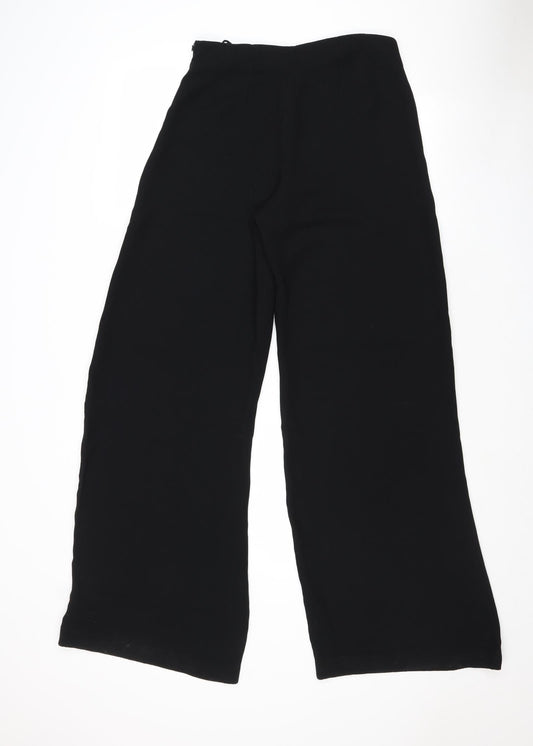 Stills Womens Black Polyester Trousers Size 8 Regular Zip