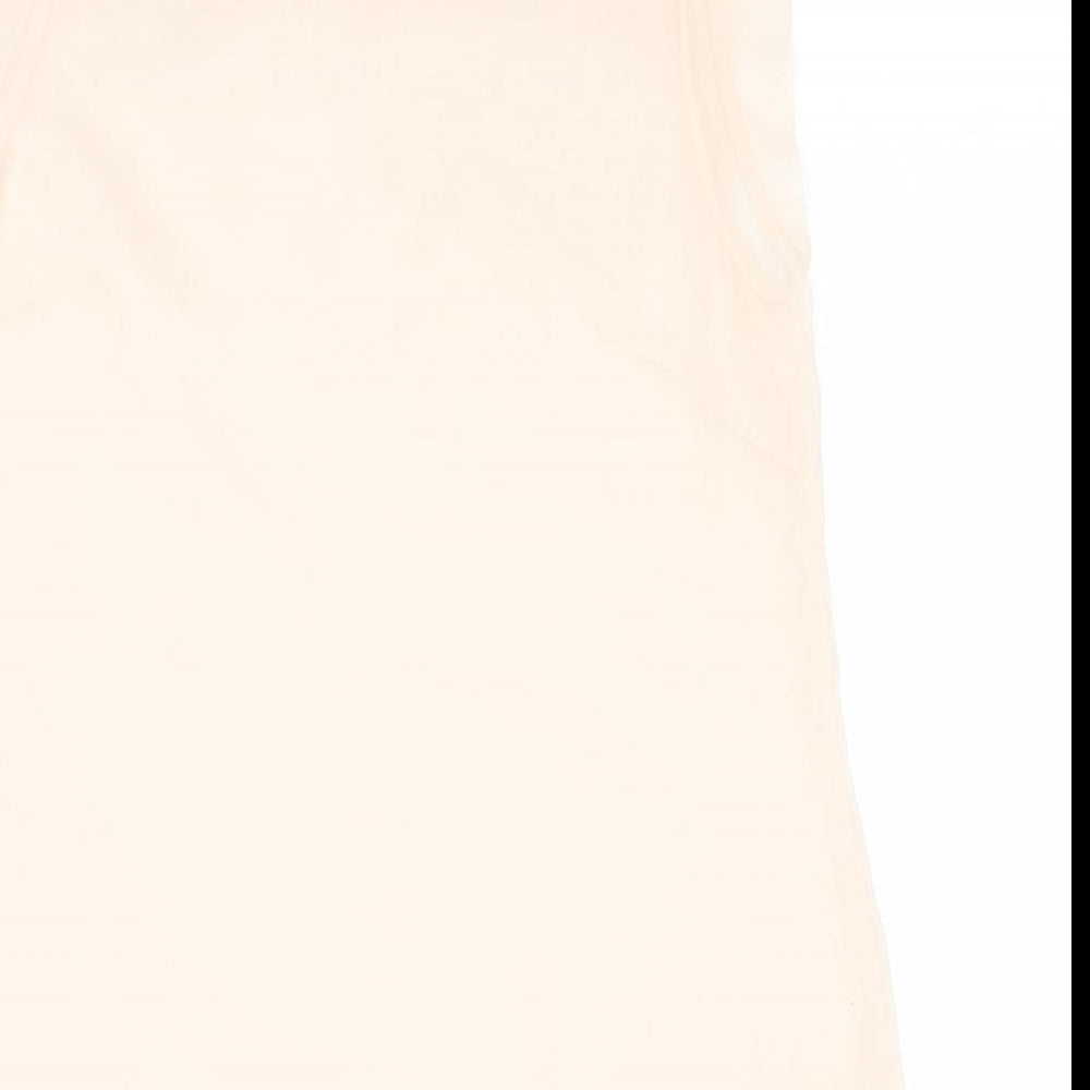 French Connection Womens Pink Polyester Basic Tank Size 8 Round Neck