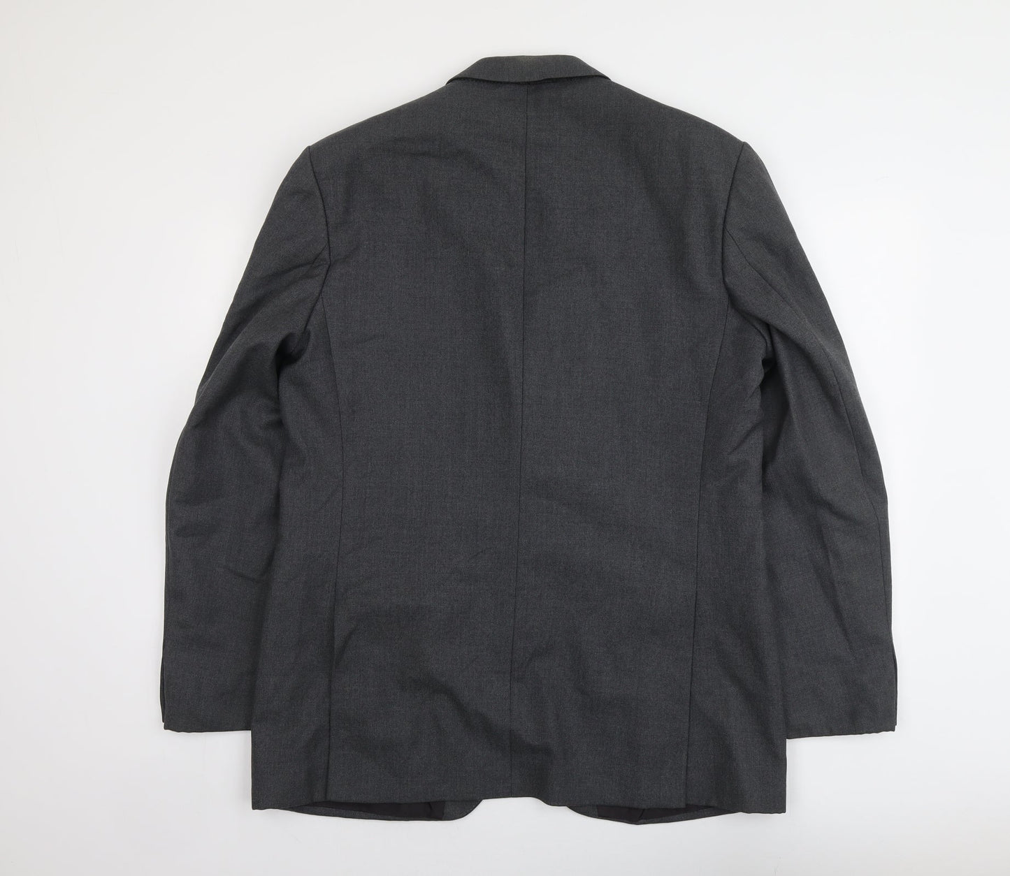 The Label Mens Grey Wool Jacket Suit Jacket Size L Regular
