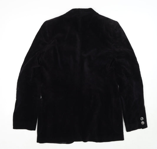 Baronet Mens Black Polyester Jacket Suit Jacket Size 40 Regular