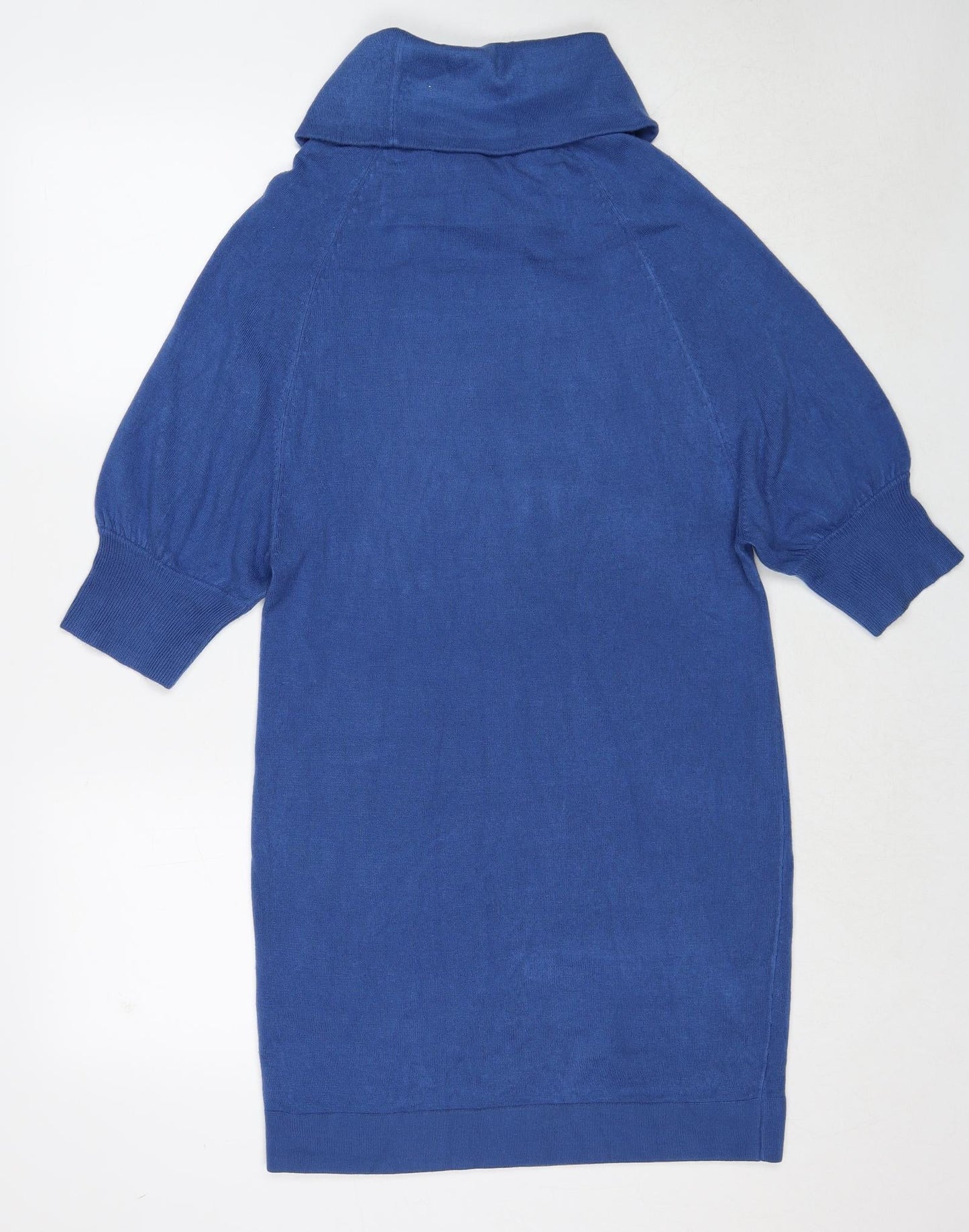 NEXT Womens Blue Roll Neck Acrylic Pullover Jumper Size 10