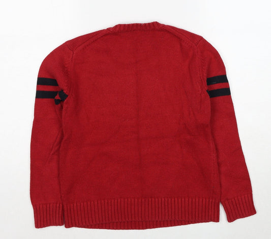 Junk Food Boys Red Crew Neck Cotton Pullover Jumper Size S Pullover - Spider-Man