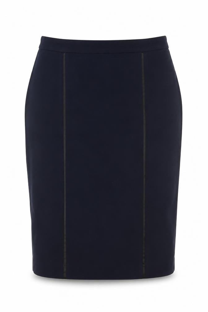 Forever 21 Womens Blue Polyester Straight & Pencil Skirt Size M Zip