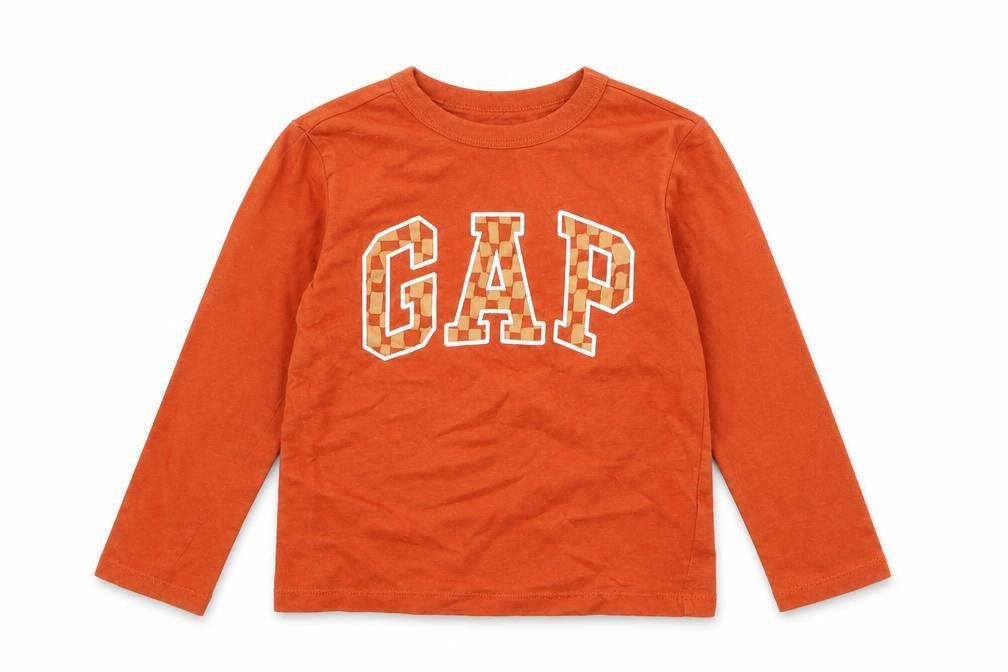 Gap Boys Orange Cotton Pullover T-Shirt Size XS Round Neck Pullover