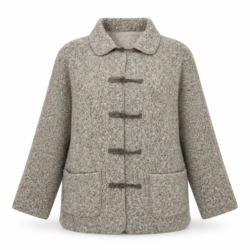 Liz Claiborne Womens Beige Jacket Size M Toggle