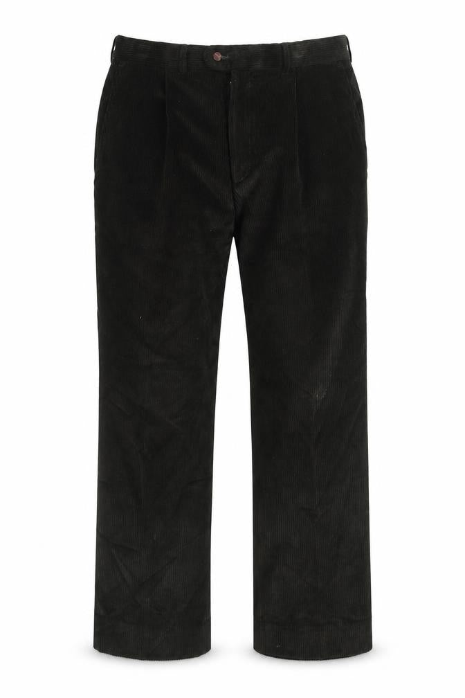 Wolsey Mens Green Cotton Trousers Size 36 in L29 in Regular Zip