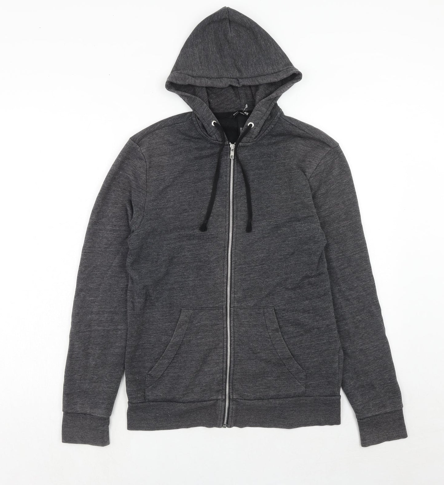 H&M Mens Grey Cotton Full Zip Sweatshirt Size XS