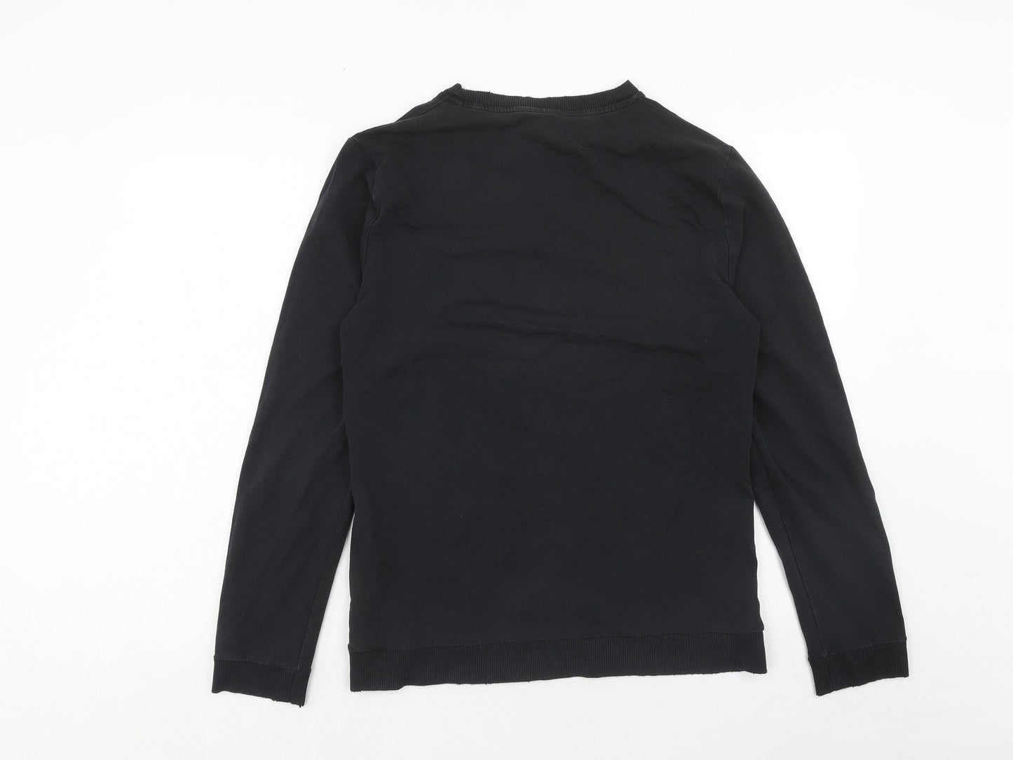 ASOS Womens Black Cotton Pullover Sweatshirt Size M Pullover