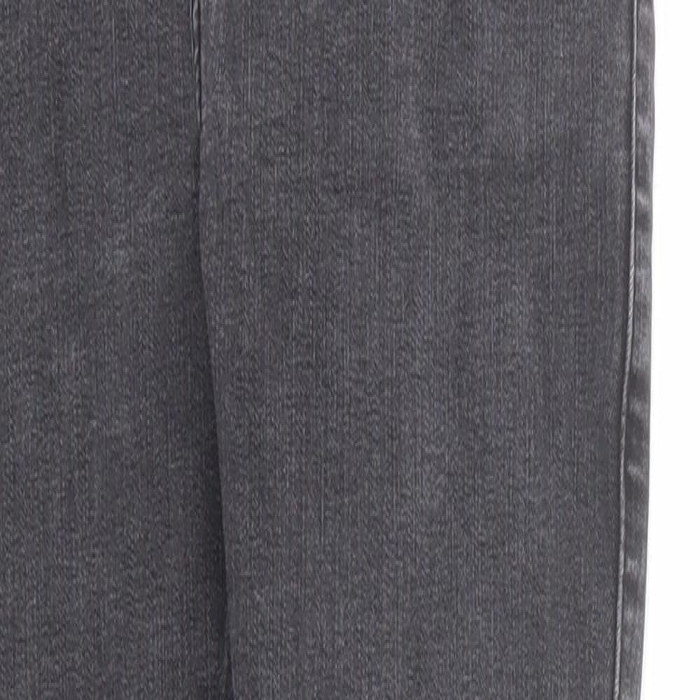 New Look Womens Black Cotton Skinny Jeans Size 6 Regular Zip - Waist 22 inches