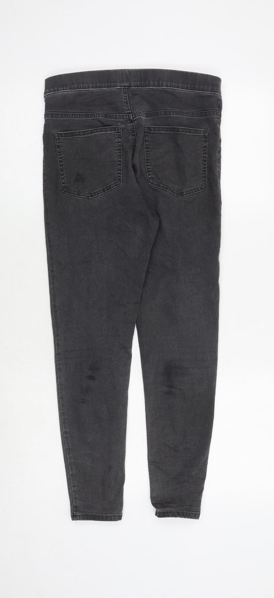Marks and Spencer Womens Grey Cotton Jegging Jeans Size 10 Regular