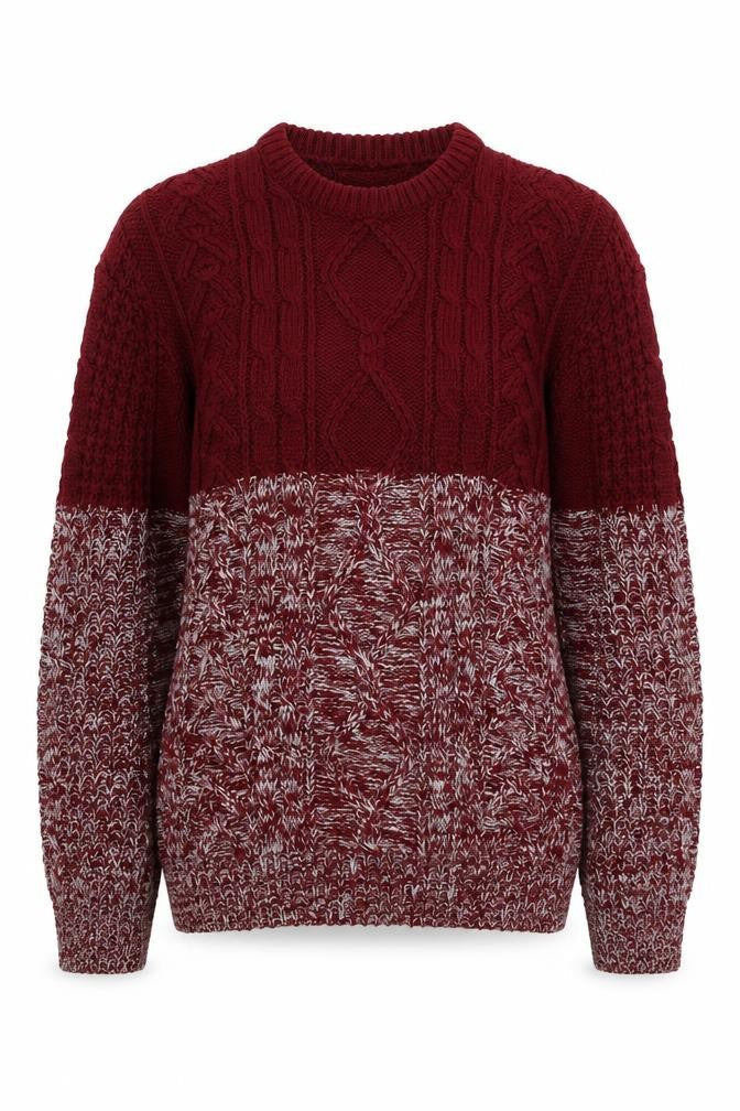 Allcott Knit Womens Red Round Neck Acrylic Pullover Jumper Size S