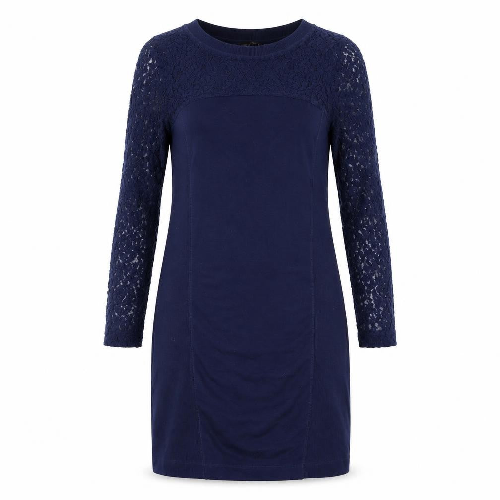 Marks and Spencer Womens Blue Polyester A-Line Size 10 Round Neck Pullover
