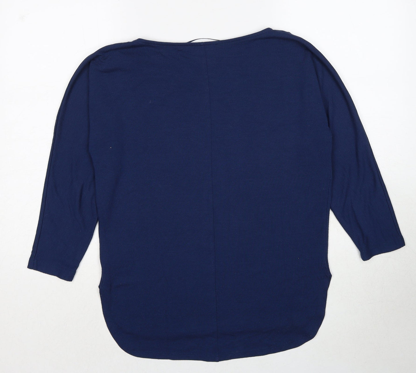 Betty Barclay Womens Blue Round Neck Polyester Pullover Jumper Size 8