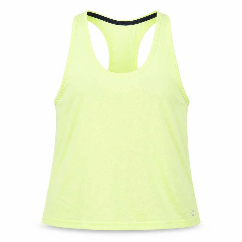 Marks and Spencer Womens Yellow Polyester Pullover Tank Size 10 Scoop Neck Pullover
