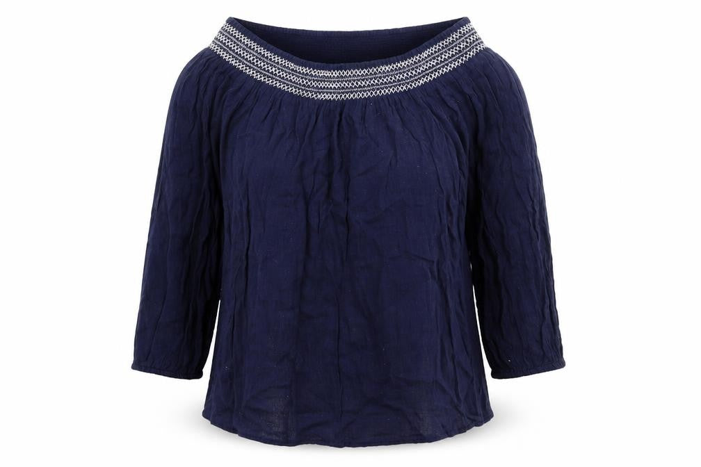 Womens UK Size S Gap Blue Viscose Blouse
