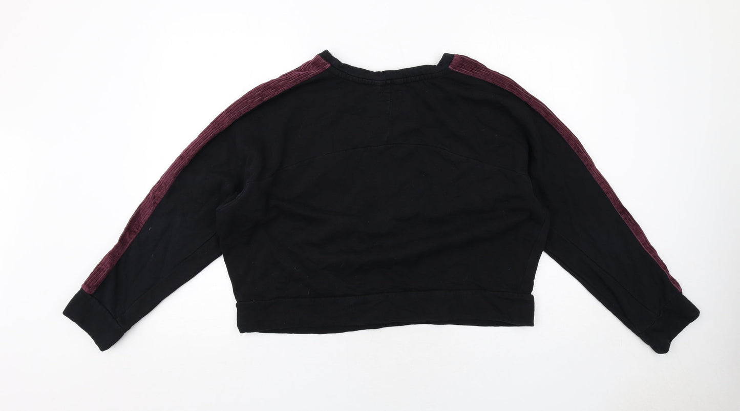 Kiliwatch Womens Black Cotton Pullover Sweatshirt Size M Pullover