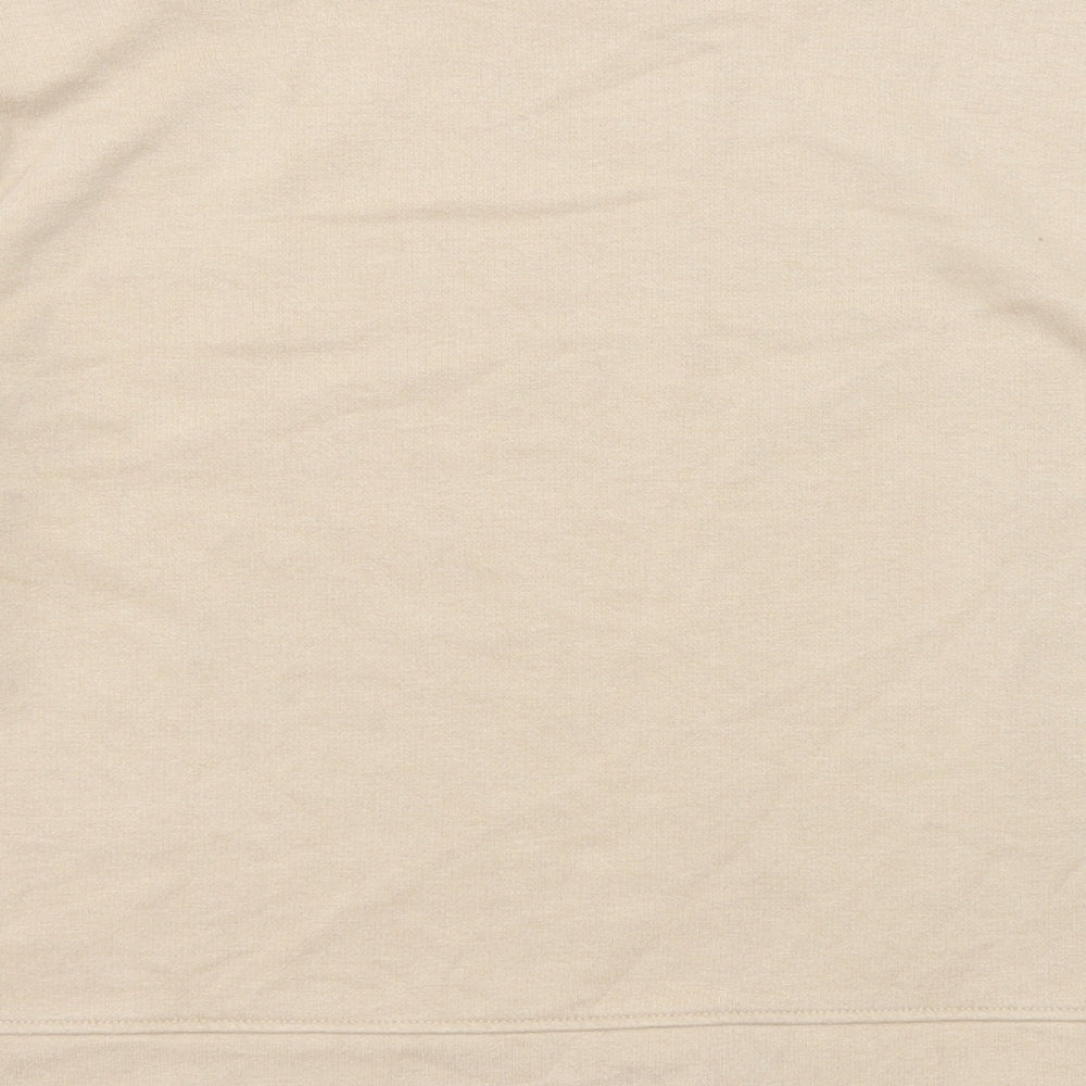 Marks and Spencer Womens Beige Cotton Pullover Sweatshirt Size S Pullover