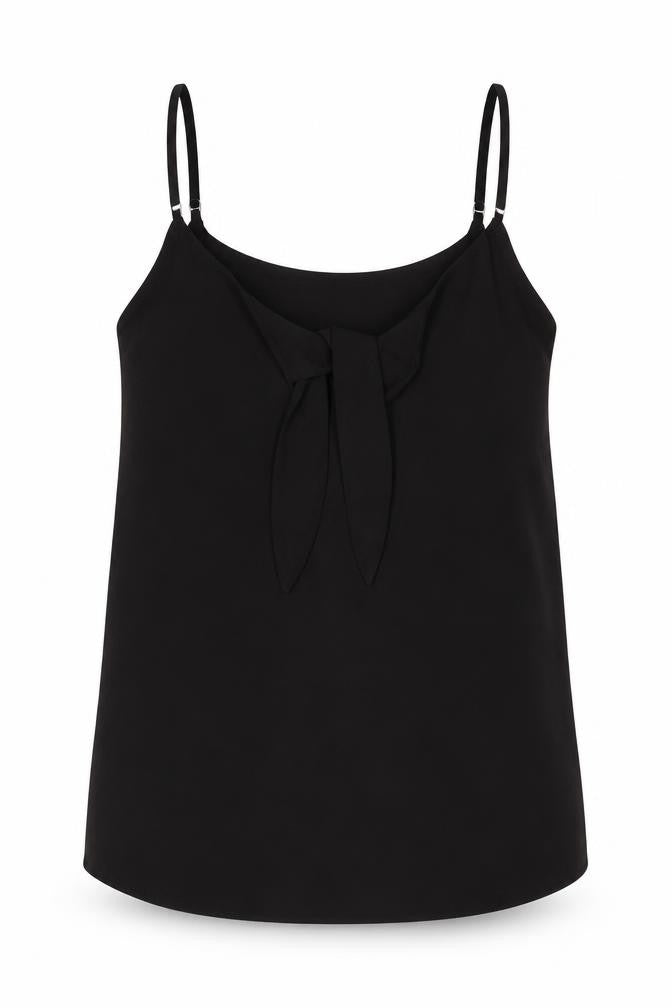 River Island Womens Black Polyester Camisole Tank Size 10 Round Neck
