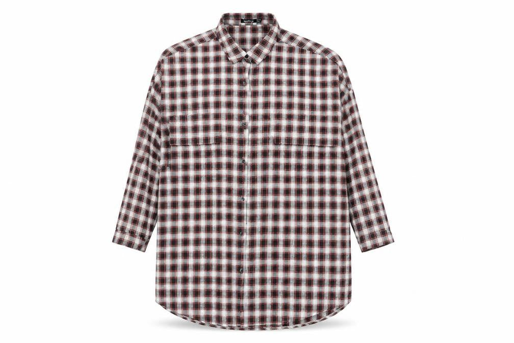 Boohoo Womens Black Plaid Viscose Shirt Dress Size 12 Collared Button