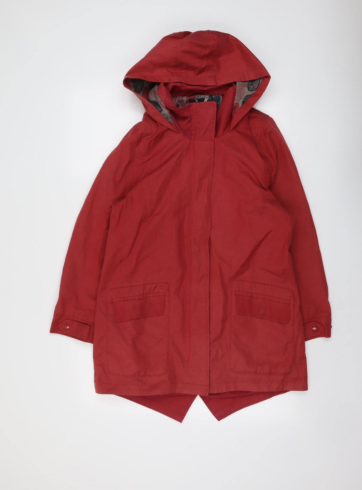 TIGI Womens Red Jacket Size 10 Zip