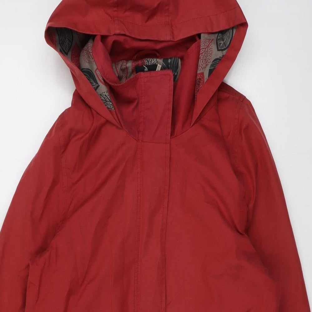 TIGI Womens Red Jacket Size 10 Zip