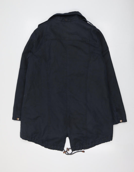 Label Lab Womens Blue Jacket Size 10 Zip
