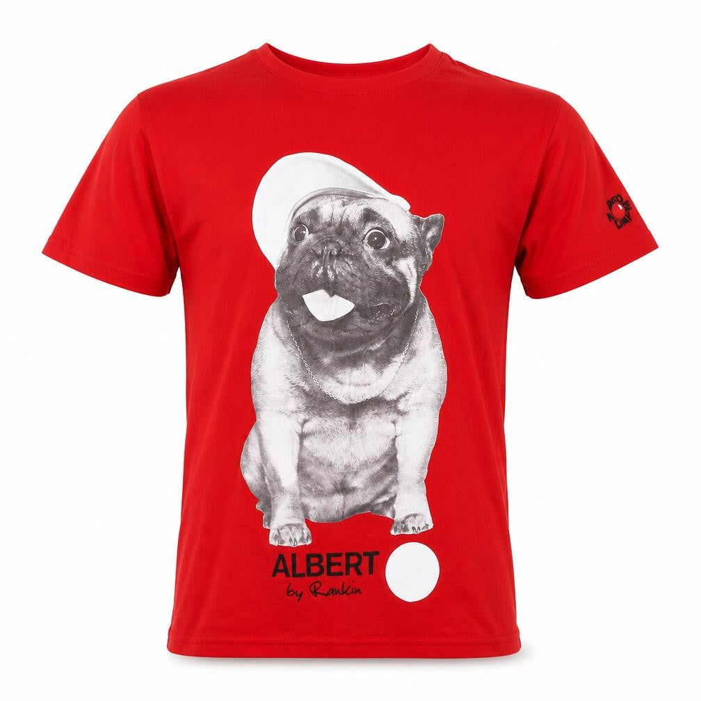 Rankin Mens Red Cotton T-Shirt Size XS Crew Neck - Comic Relief
