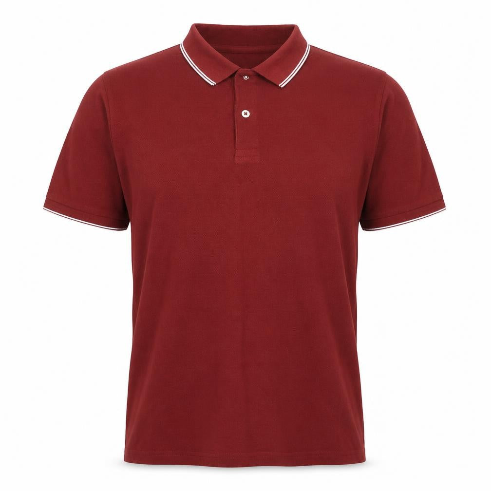 Debenhams Mens Red Cotton Polo Size M Collared Pullover