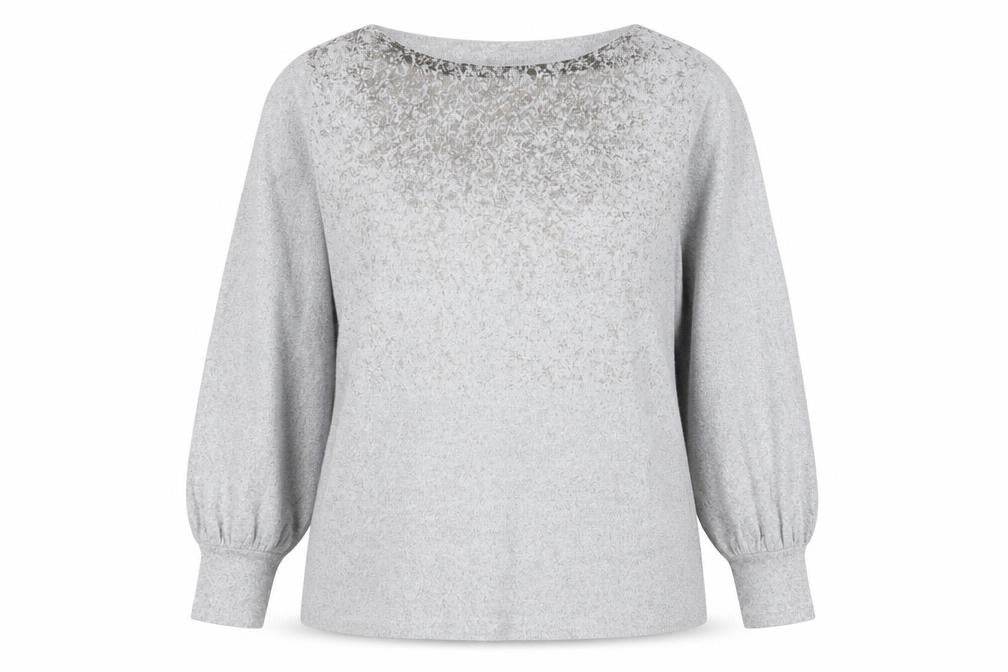 Marks and Spencer Womens Grey Boat Neck Polyester Pullover Jumper Size 20