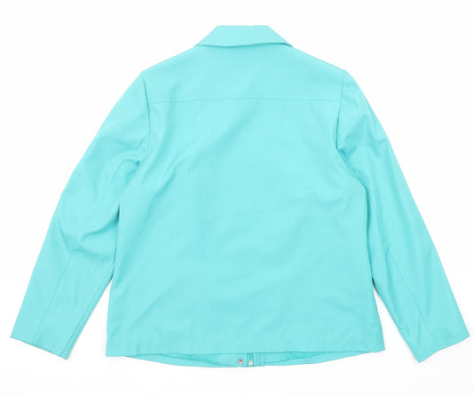 Bonmarché Womens Blue Jacket Size S Zip