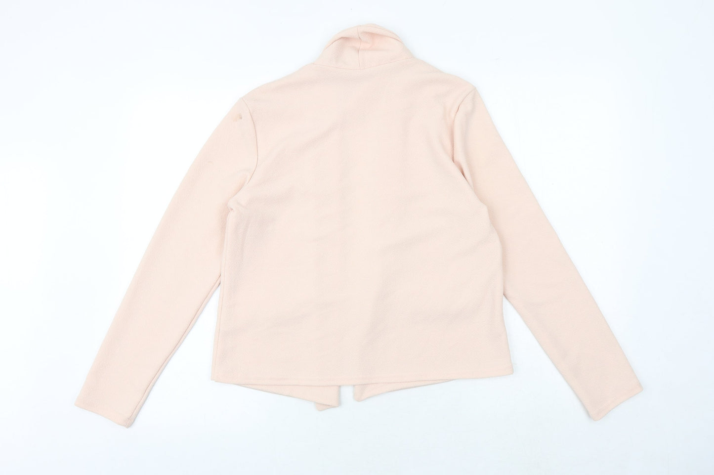 Select Womens Pink V-Neck Polyester Cardigan Jumper Size 12