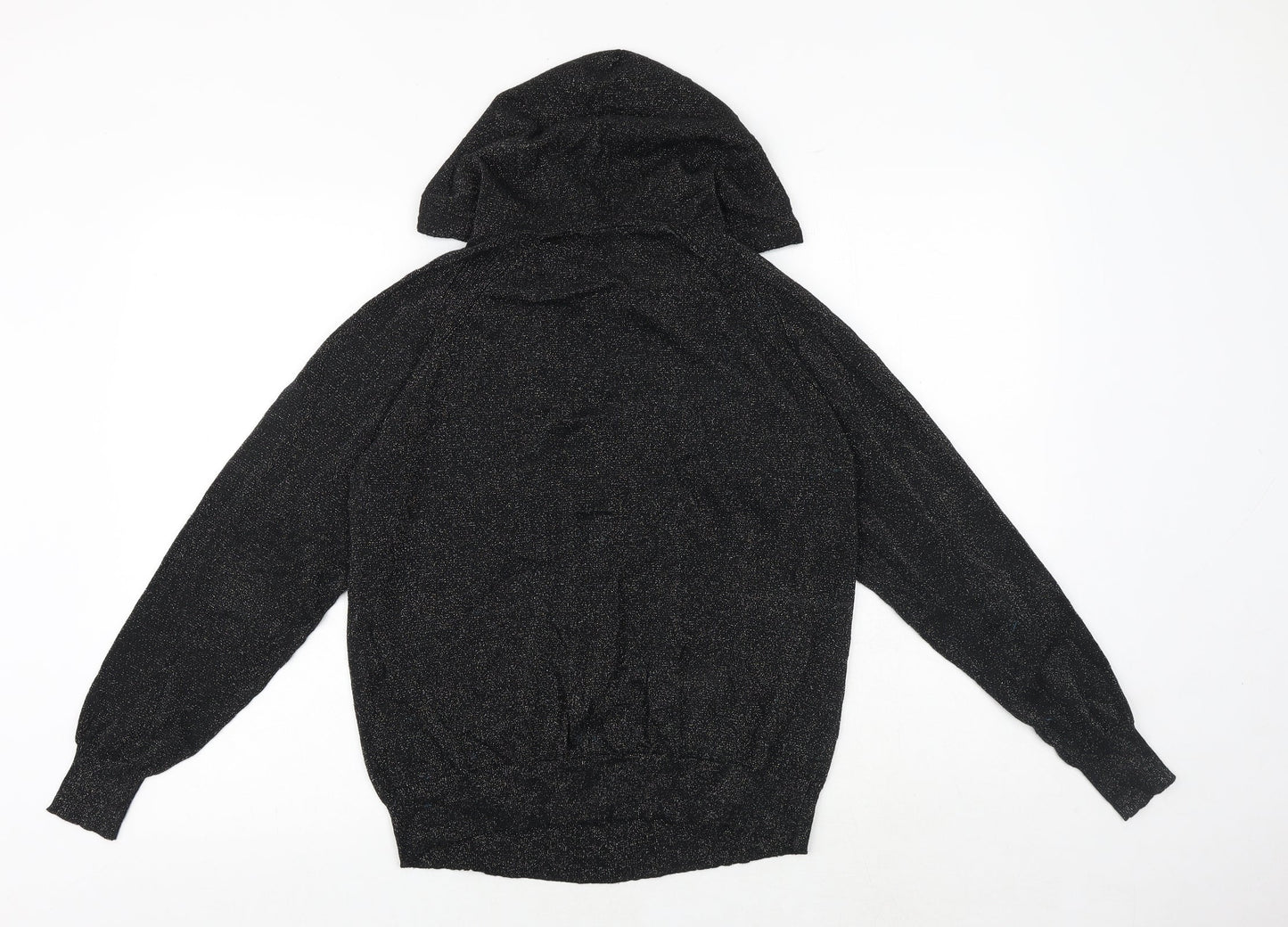 NEXT Womens Black Round Neck Cotton Pullover Jumper Size 12