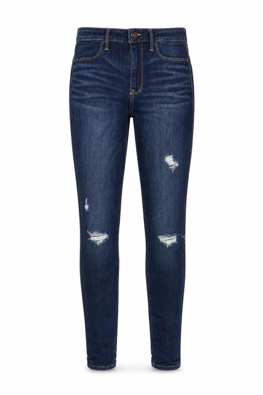 Hollister Womens Blue Cotton Skinny Jeans Size 26 in L30 in Regular Button