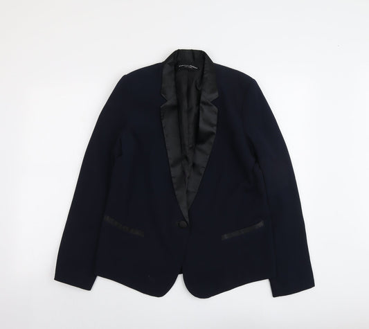 Dorothy Perkins Womens Blue Jacket Blazer Size 14 Button
