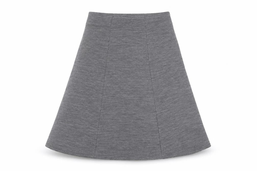 Classics Womens Grey Acrylic Swing Skirt Size 12