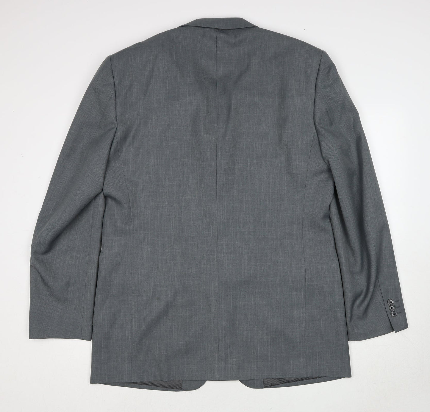 Greenwoods Mens Grey Polyester Jacket Suit Jacket Size 44 Regular
