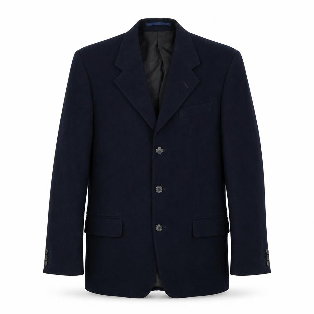 Burton Mens Blue Cotton Jacket Suit Jacket Size 38 Regular