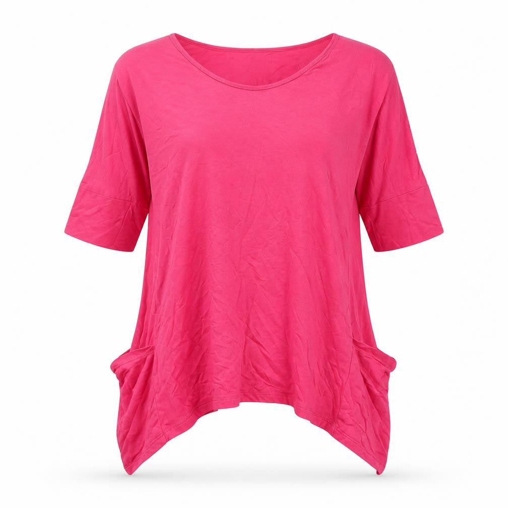 Marks and Spencer Womens Pink Cotton Basic Tank Size 8 Boat Neck