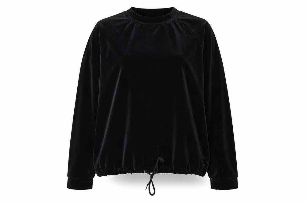 Marks and Spencer Womens Black Polyester Pullover Sweatshirt Size L Pullover