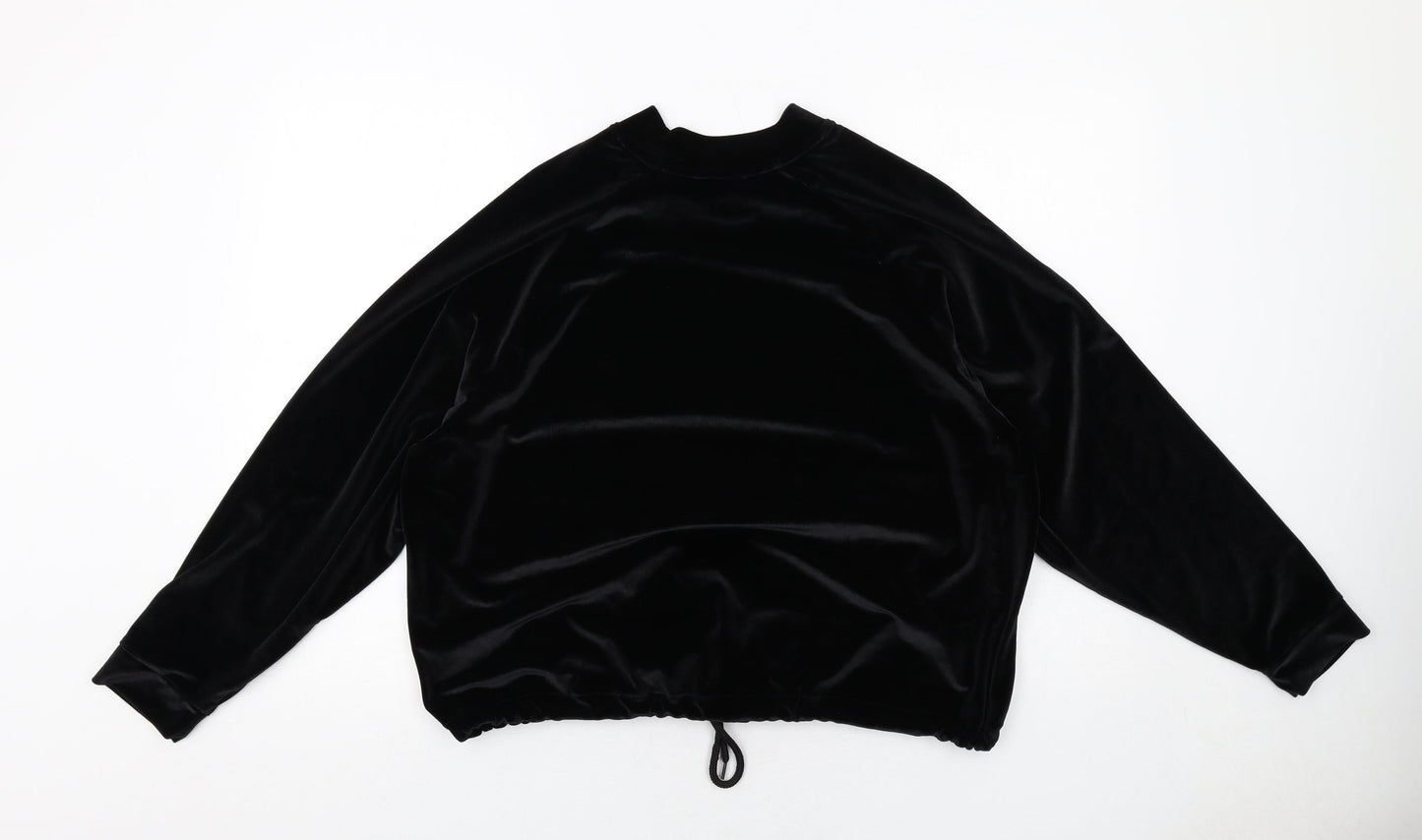 Marks and Spencer Womens Black Polyester Pullover Sweatshirt Size L Pullover