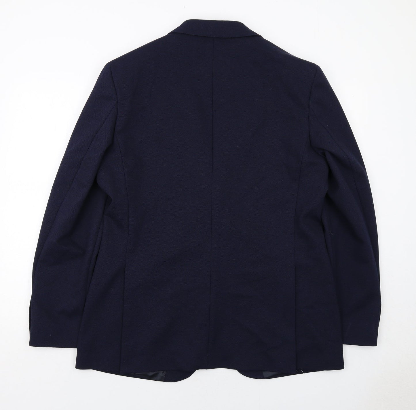 Marks and Spencer Mens Blue Polyester Jacket Suit Jacket Size 42 Regular