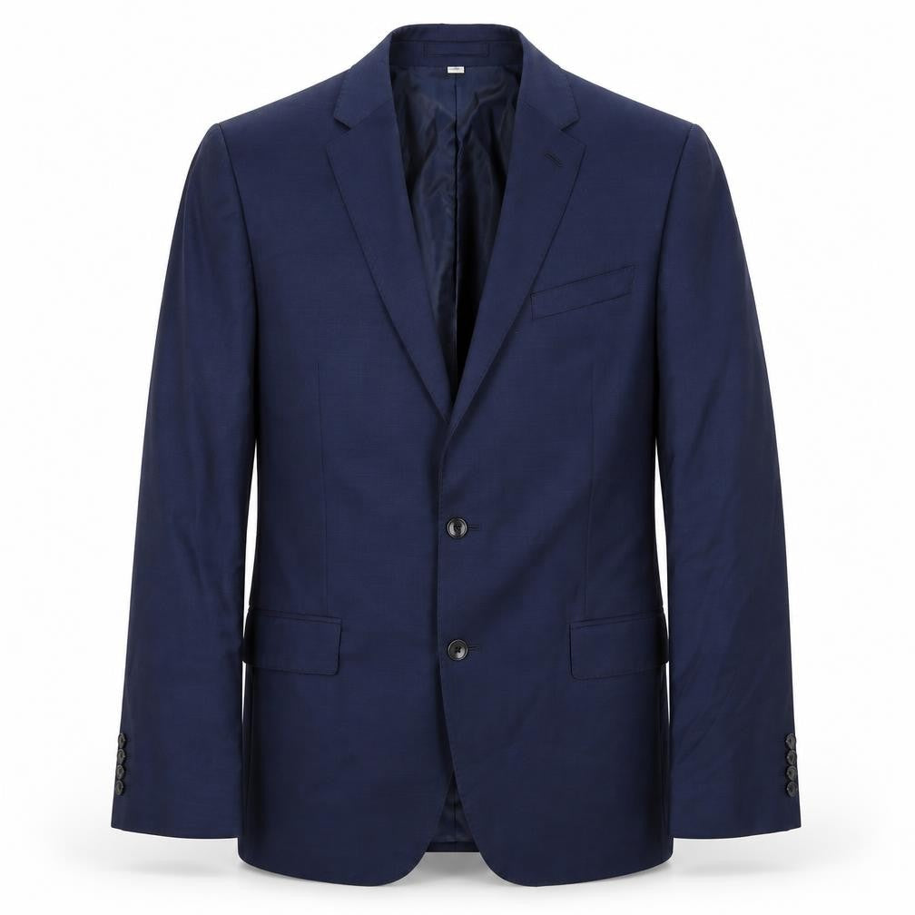 Marks and Spencer Mens Blue Wool Jacket Suit Jacket Size 42 Regular