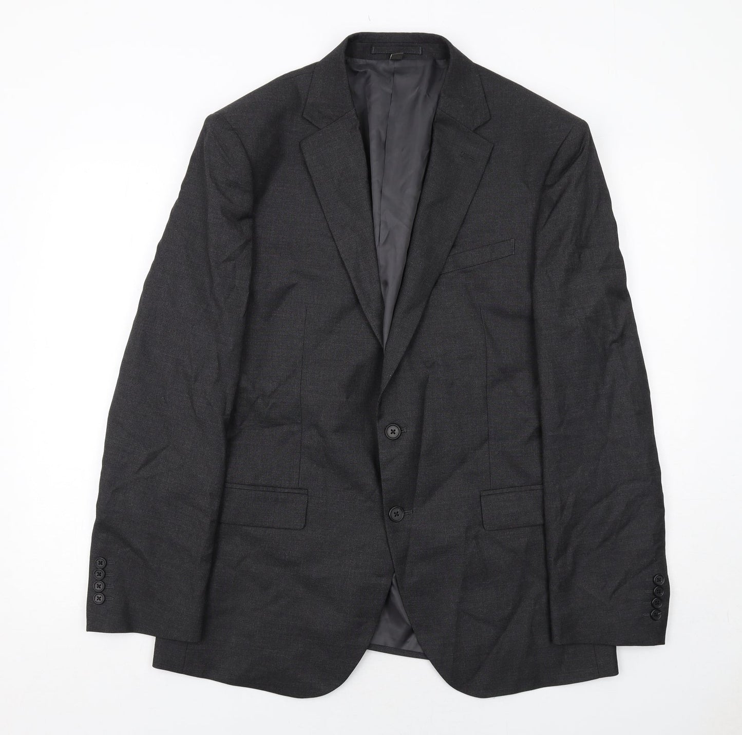 Marks and Spencer Mens Grey Polyester Jacket Suit Jacket Size 42 Regular