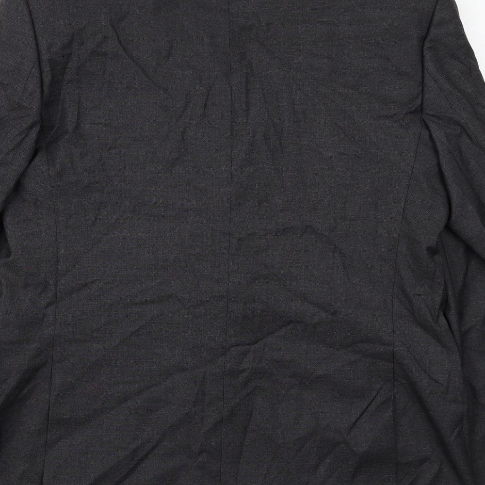 Marks and Spencer Mens Grey Polyester Jacket Suit Jacket Size 42 Regular