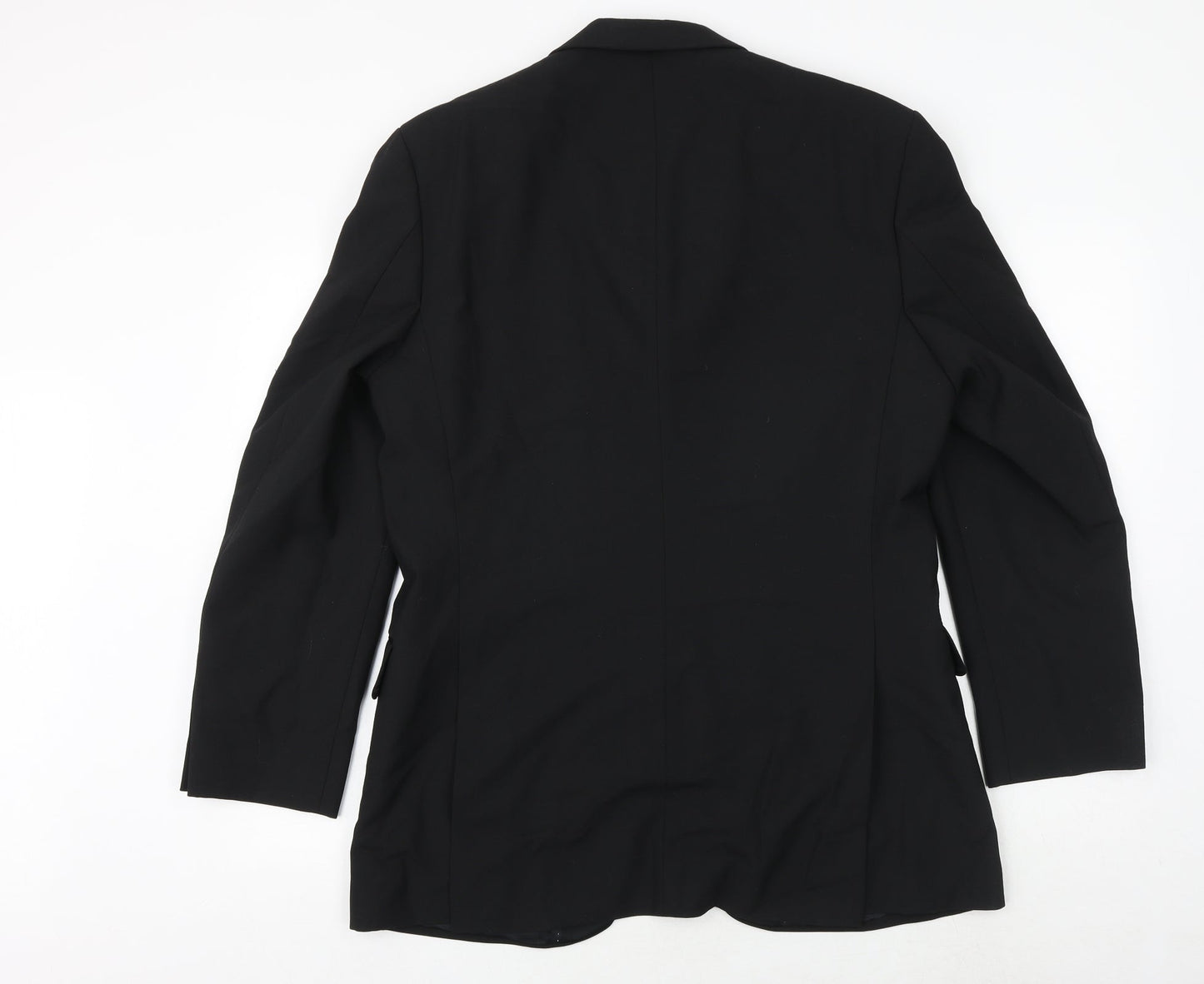 Karl Jackson Mens Black Polyester Jacket Suit Jacket Size 40 Regular