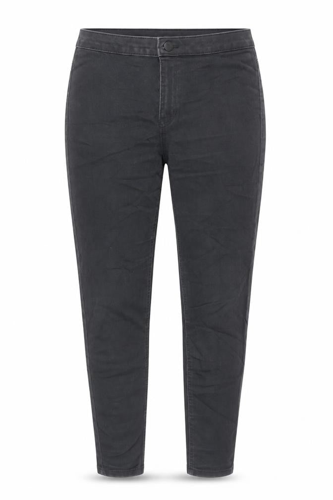 Marks and Spencer Womens Grey Cotton Skinny Jeans Size 14 Regular Zip
