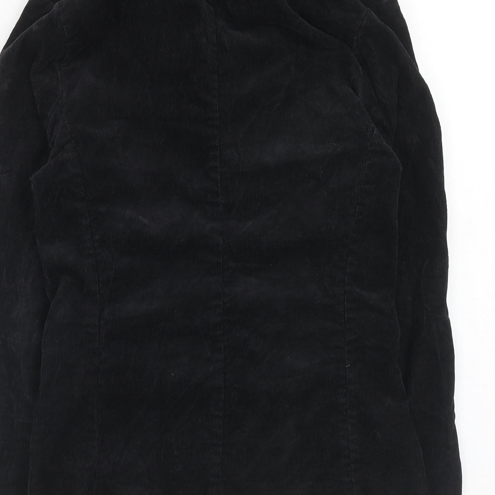 NEXT Womens Black Cotton Jacket Blazer Size 8